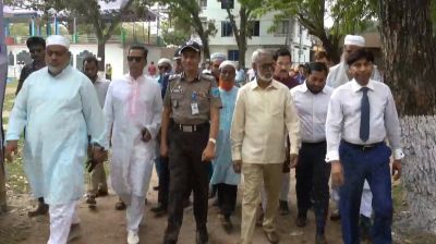 ঐতিহাসিক শোলাকিয়া ঈদগাহ ঈদুল ফিতরের জামাতের জন্য প্রস্তুত