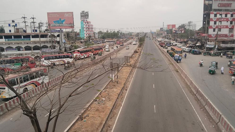 ঢাকা চট্টগ্রাম মহাসড়ক ফাঁকা