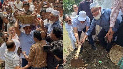 বরগুনা ক্রোকে খাল খনন কর্মসূচির উদ্বোধন চিফ হুইপের