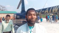 হেলিকপ্টারে বিয়ে করতে এসে কৈশোরের স্বপ্ন পূরণ করলেন প্রবাসী