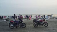কুয়াকাটায় সৈকতে বেপরোয়া মোটরসাইকেল, আতঙ্কে পর্যটকরা