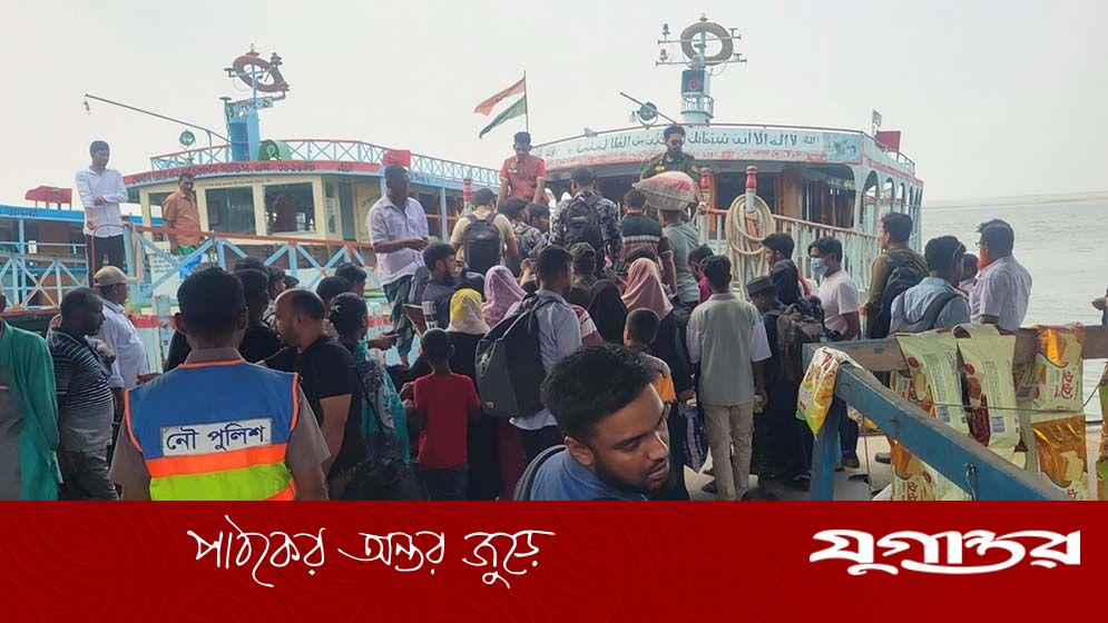 ঈদ পরবর্তী কর্মস্থলে ফেরার পথে দৌলতদিয়া ঘাটে ভোগান্তি নেই, প্রশাসনের নজরদারিতে চলছে সুষ্ঠু যাতায়াত