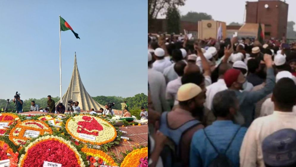 স্বাধীনতা দিবসে জাতীয় স্মৃতিসৌধে মানুষের ঢল