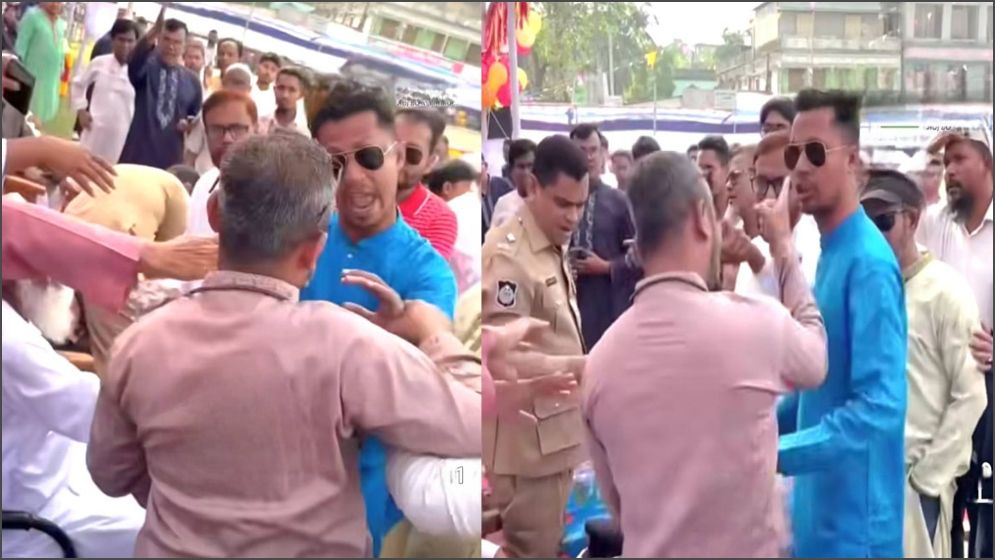 বাউফলে চেয়ারে বসা নিয়ে বিএনপি-জামায়াত নেতাকর্মীদের মধ্যে হাতাহাতি