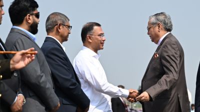 ছবিতে জাতীয় প্যারেড স্কয়ারে স্বাধীনতা দিবসের কুচকাওয়াজ