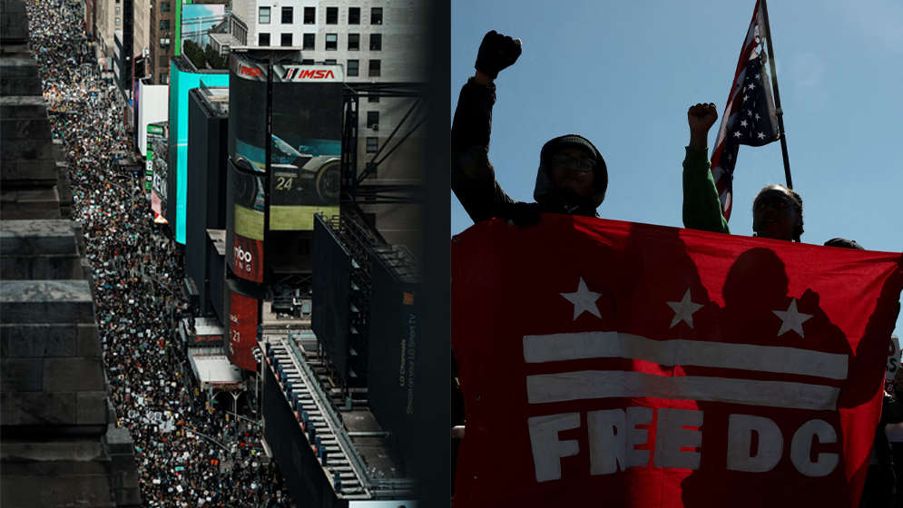 ট্রাম্পবিরোধী ‘নো কিংস’ আন্দোলনে উত্তাল যুক্তরাষ্ট্র, দেখুন ছবিতে