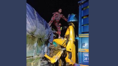 ঘোড়াঘাটে বিকল ট্রাকের পেছনে ধাক্কায় চালকের সহকারী নিহত