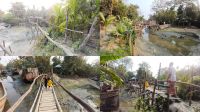 রায়পুরে এক গ্রামেই ১৫টি বাঁশের সাঁকো, গ্রামবাসীর দুর্ভোগ