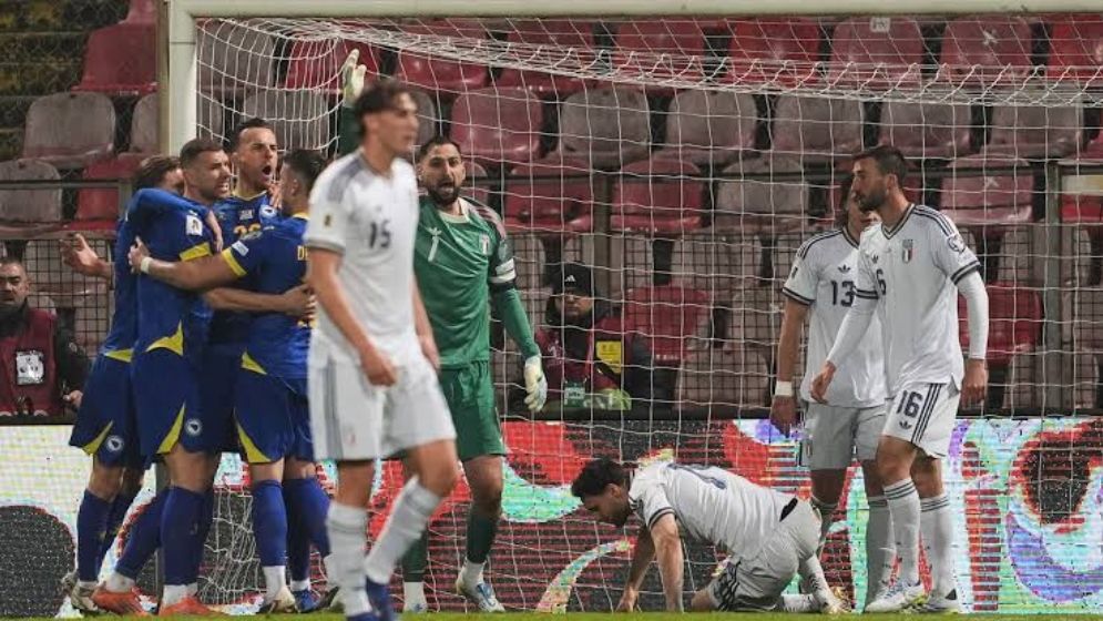 টানা ৩ বিশ্বকাপ মিস করল ইতালি, টাইব্রেকারে হারল বসনিয়ার কাছে