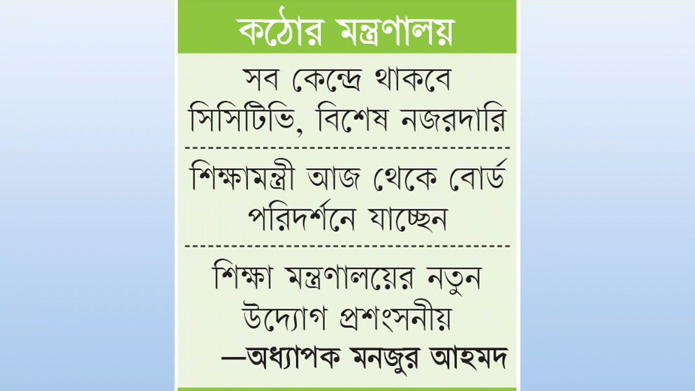 নকল ও প্রশ্নফাঁস ঠেকাতে এবার নজিরবিহীন প্রস্তুতি