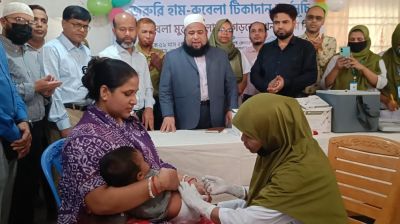 ব্রাহ্মণবাড়িয়ায় হাম-রুবেলার জরুরি টিকাদান শুরু