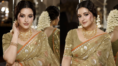 মায়ের শাড়ি দিয়ে বৈশাখের জামা বানাতেন পরীমনি