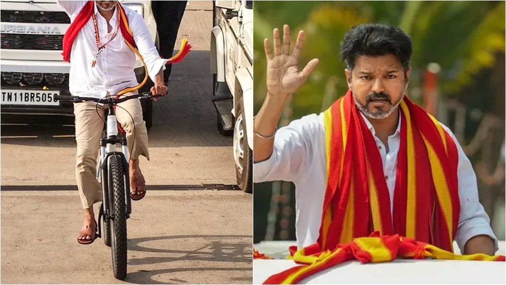 ফুলের পাপড়ি ছুড়তেই ছুটে পালালেন বিজয়, হাসির রোল নেটদুনিয়ায়