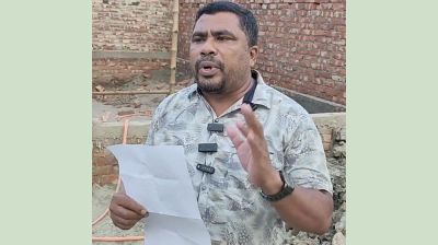 চাঁদা না দেওয়ায় যুবদল নেতার দোকান নির্মাণ বন্ধ করে দেওয়ার অভিযোগ