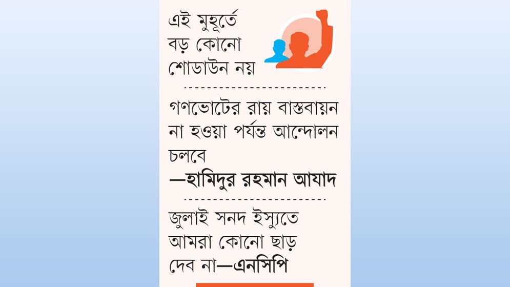 চাপে রেখে দাবি আদায় করতে চায় বিরোধী দল