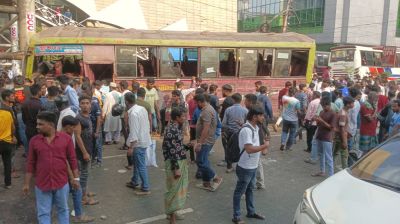 রাজধানীতে বাসের ধাক্কায় নিহত ২
