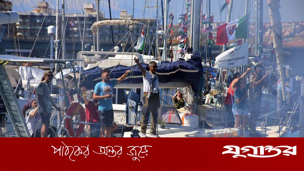 গাজা অভিমুখী সুমুদ ফ্লোটিলা আটকাচ্ছে ইসরাইলি নৌবাহিনী