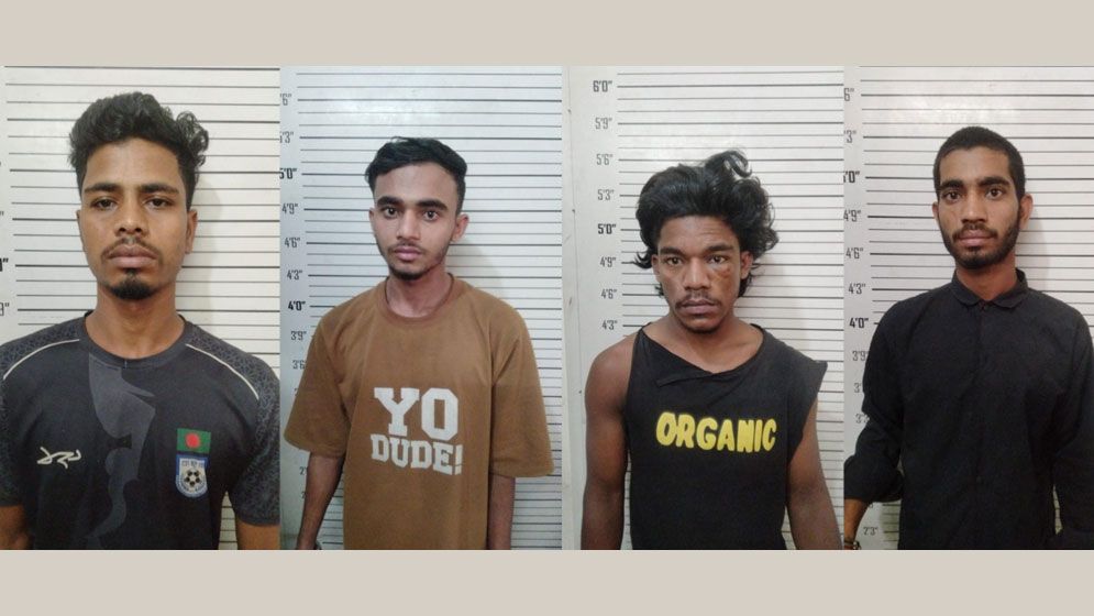 ডেমরায় হাতেনাতে গ্রেফতার ৪ ছিনতাইকারী কারাগারে