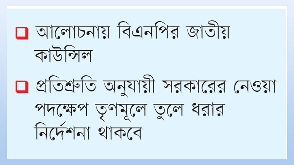 লক্ষ্য দল পুনর্গঠন ও সাংগঠনিক শক্তি বৃদ্ধি