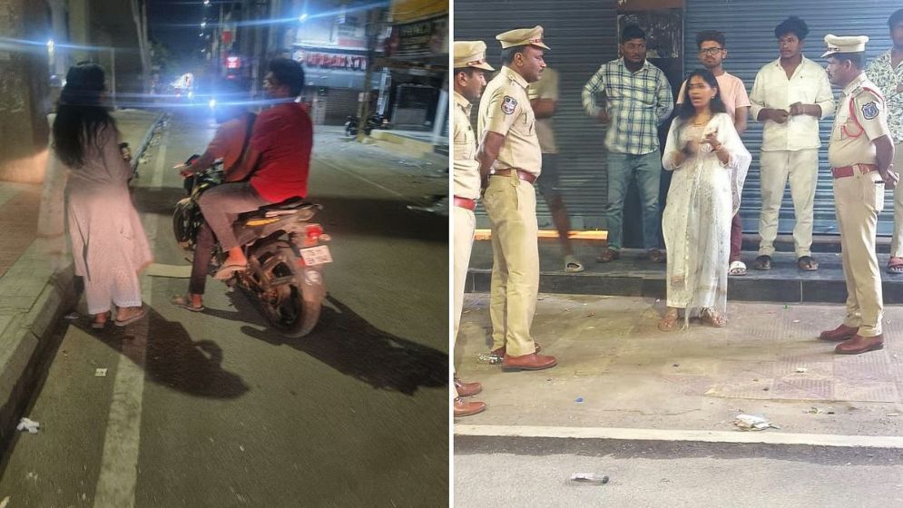 মাঝরাতে ছদ্মবেশে রাস্তায় একা নারী পুলিশ, যা দেখলেন