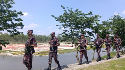 ১৮০ কিলোমিটার সীমান্তজুড়ে বিজিবির সতর্কতা জারি