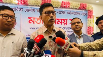 পার্বত্য চট্টগ্রামের সুষম উন্নয়নে কাজ করবে সরকার: পার্বত্যমন্ত্রী