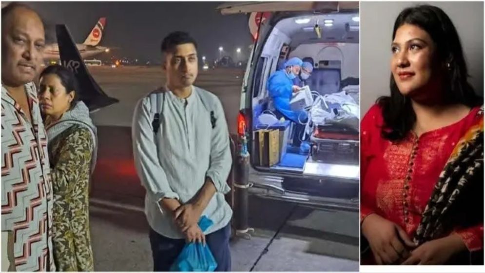 ভারতে নেওয়া হলো কারিনাকে, সঙ্গে যেতে পারেননি বাবা কায়সার হামিদ
