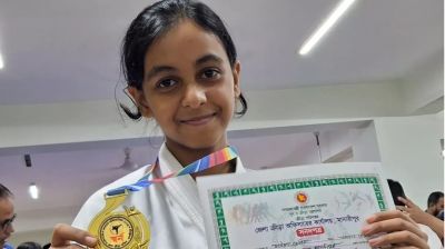 বিশ্বজয়ের স্বপ্নে বিভোর কারাতে কন্যা মাইশা