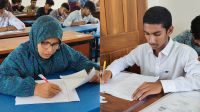 একসঙ্গে এসএসসি পরীক্ষা দিচ্ছেন মা-ছেলে