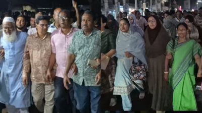 পদ্মা ব্যারাজ প্রকল্পের অনুমোদন, রাজবাড়ীতে আনন্দ মিছিল