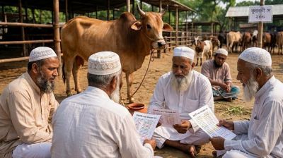 কুরবানির পশু জবাইয়ের আগে শরিকদের নাম বলার হুকুম কী