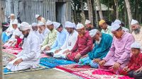 সৌদির সঙ্গে মিল রেখে গলাচিপায় ঈদ উদযাপন