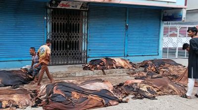 বগুড়ায় কুরবানির চামড়ার বাজারে ধস, বিপাকে ব্যবসায়ীরা
