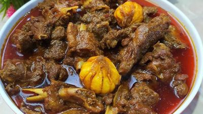 আস্ত মসলায় গরুর ভুনা মাংস