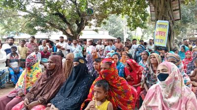 গাজীপুরে মাদক ও সন্ত্রাসীদের বিরুদ্ধে মানববন্ধন