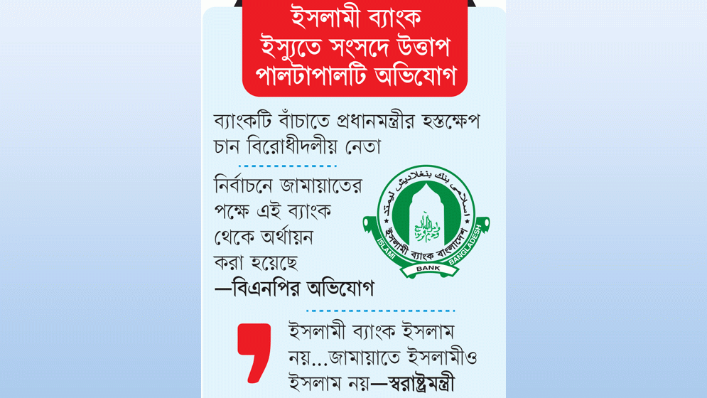 ইসলামী ব্যাংকের ভবিষ্যৎ বিএনপির হাতেই নিরাপদ