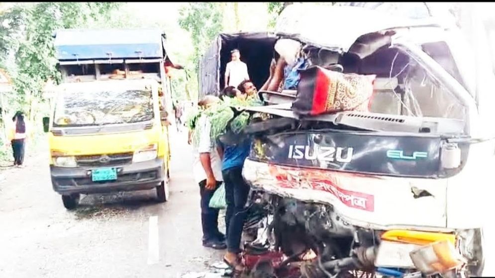মাদারীপুরে পত্রিকাবাহী গাড়ির সঙ্গে ট্রাকের মুখোমুখি সংঘর্ষে নিহত ১, আহত ৫