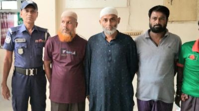 কটিয়াদীতে চার আওয়ামী লীগ নেতা গ্রেফতার