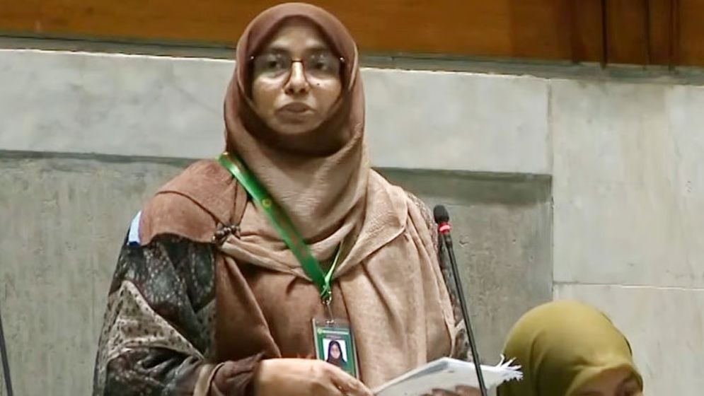জুলাই যোদ্ধাদের রাজনৈতিক সুরক্ষা চান জামায়াতের নারী এমপি