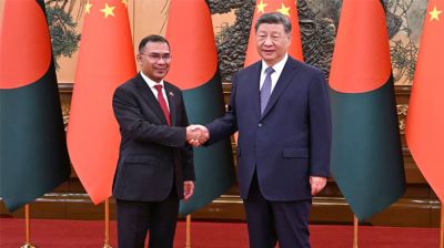 চীনের প্রেসিডেন্টের সঙ্গে প্রধানমন্ত্রী তারেক রহমানের বৈঠক