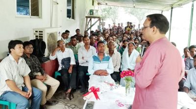 চা বাগানের ক্ষুদ্র নৃ-গোষ্ঠীর জীবনমান উন্নয়নে মতবিনিময় সভা