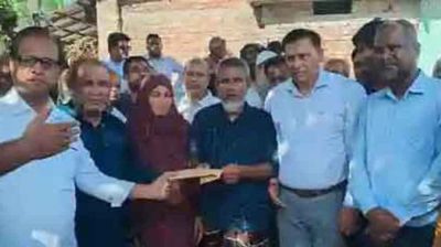 আলোচিত শিশু সানজিদার পরিবারকে বিএনপির সহায়তা