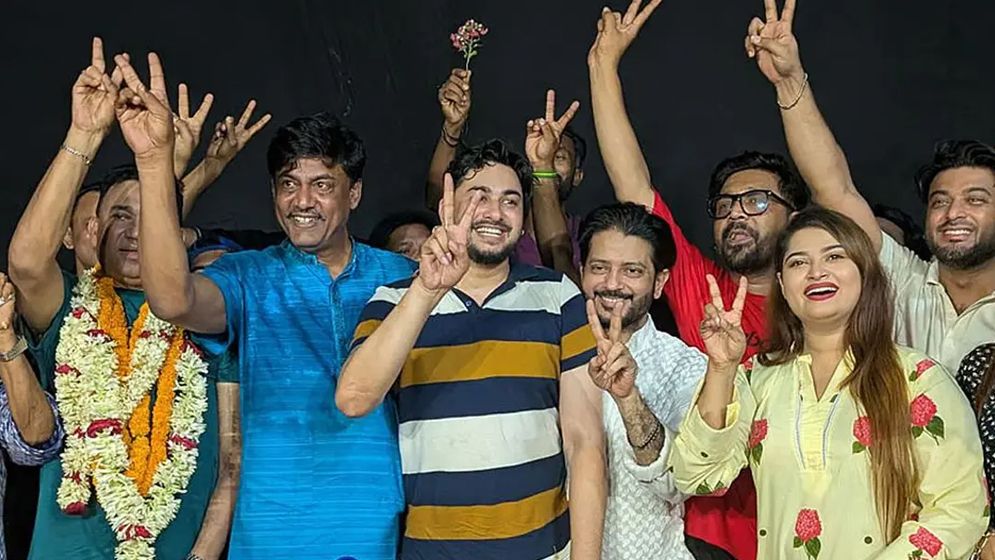 চলচ্চিত্র শিল্পী সমিতির সভাপতি শিবা শানু, সম্পাদক জয় চৌধুরী