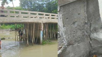 বাউফলে হস্তান্তরের আগেই একাধিক উন্নয়ন প্রকল্পে ফাটল
