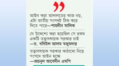 কেমন হবে তত্ত্বাবধায়ক সরকারের কাঠামো