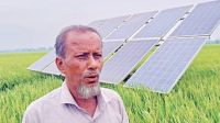 সোলেমানের সোলার পাম্পে বদলে যাবে সেচের চিত্র