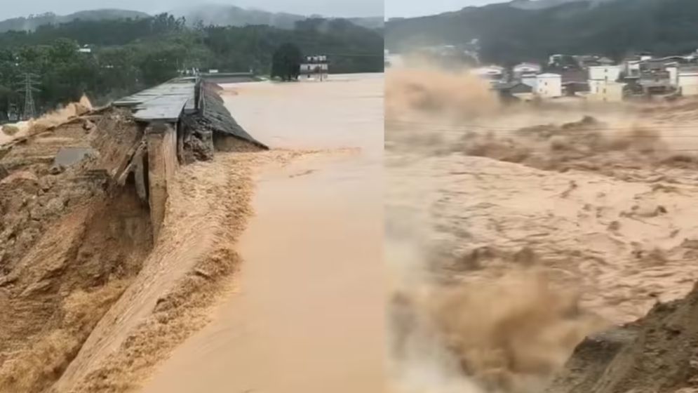 চীনে টাইফুন তাণ্ডবে বাঁধ ভেঙে বন্যা-ভূমিধসে নিহত ৩৮