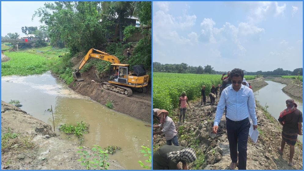খাল পুনঃখননে বাঁচানো ৭৩ লাখ টাকা ফেরত দিল সালথা প্রশাসন