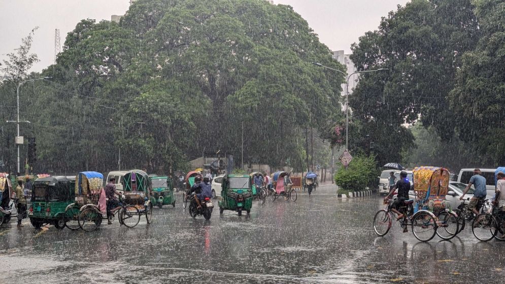 রাজধানীতে ৯৭ মিলিমিটার বৃষ্টি