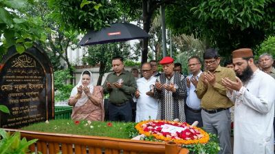 বীর মুক্তিযোদ্ধা নুরুল ইসলামের ষষ্ঠ মৃত্যুবার্ষিকীতে সমাধিতে শ্রদ্ধা